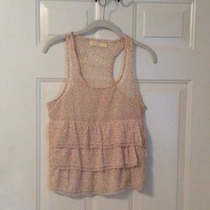 PINS AND NEEDLES CUTE RUFFLE LAYERS SLEEVELESS TOP